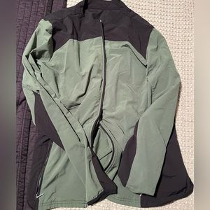 Barco one olive green and black scrub jacket